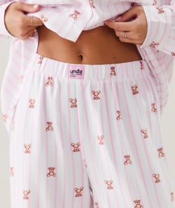 Pantalon en flanelle à motifs;