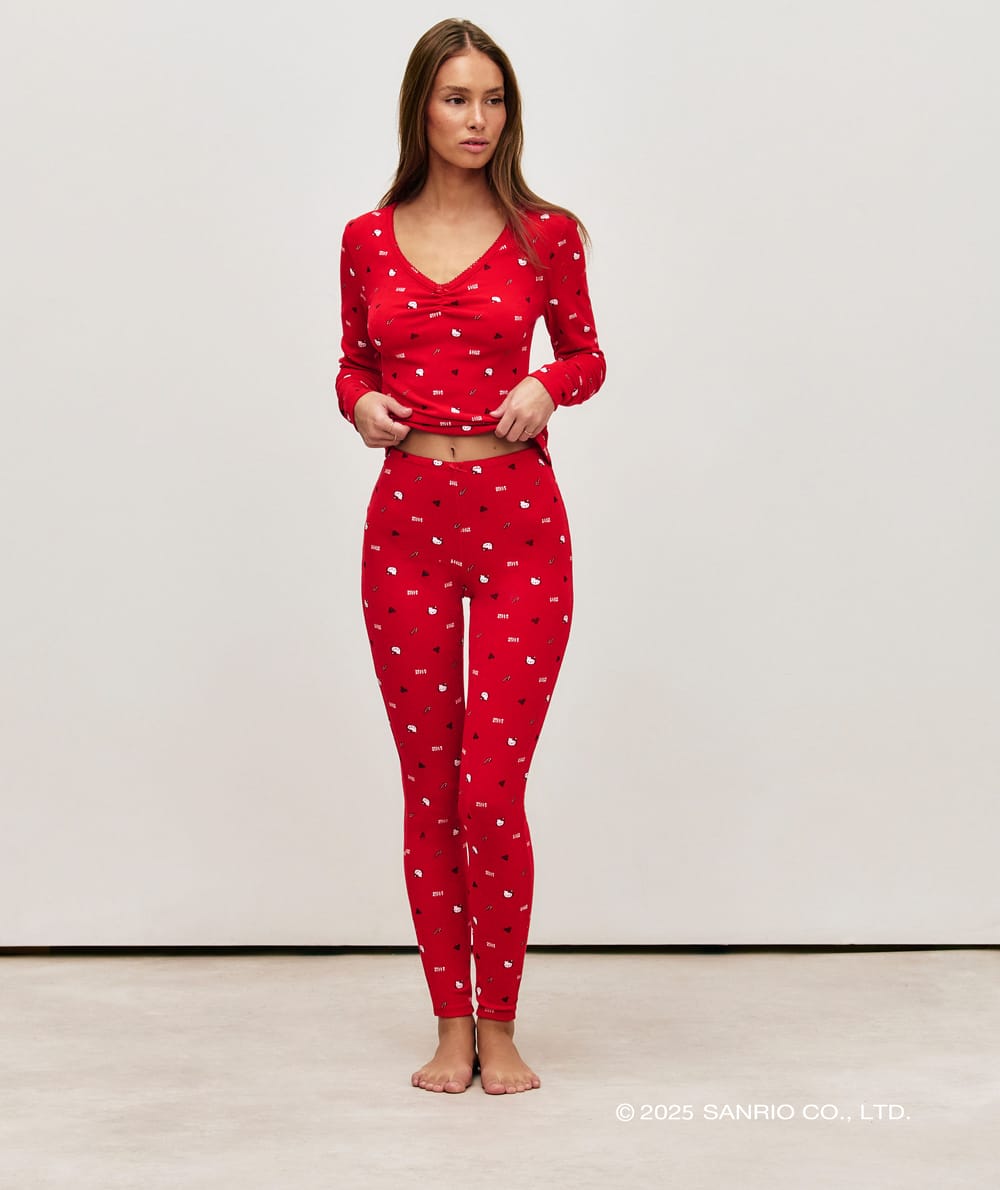 Hello Kitty pointelle leggings;