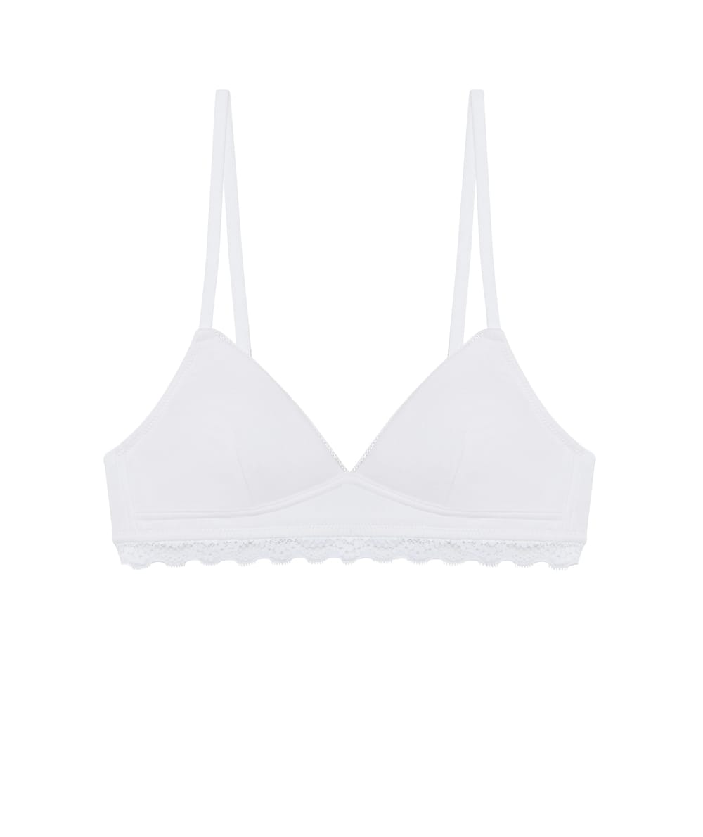 Lot de 2 soutiens-gorge triangle ados en coton;