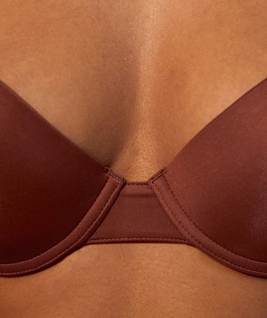 Microfibre push-up padded bra;