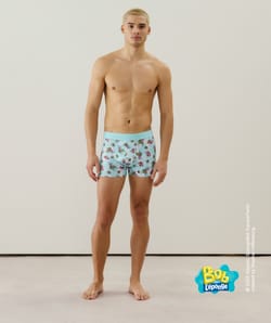 Boxer en microfibre à motifs;