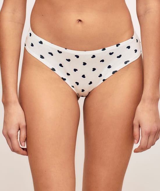 Pack of 3 patterned cotton knickers;