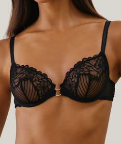 Balconette lace bra;