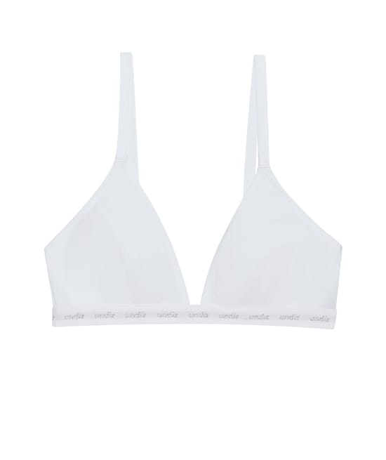 Pack of 2 cotton triangle bra tops;