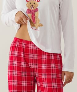 Golden themed pajama set;