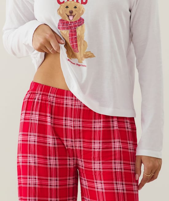 Golden themed pajama set;