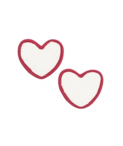 Reusable heart-shaped makeup remover pads;