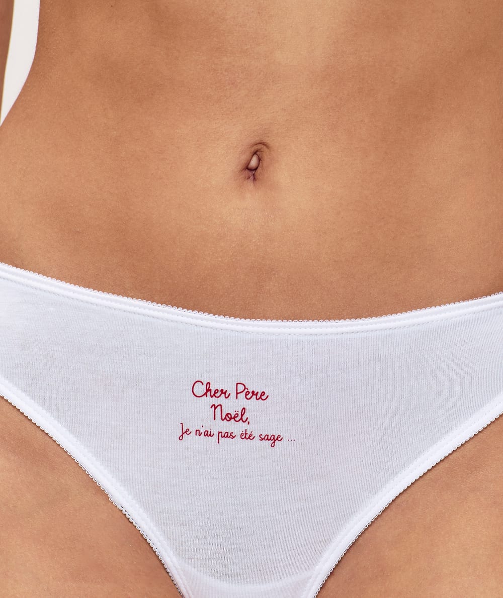 Lot de 3 strings en coton à motifs;