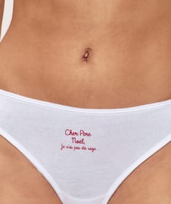 Lot de 3 strings en coton à motifs;