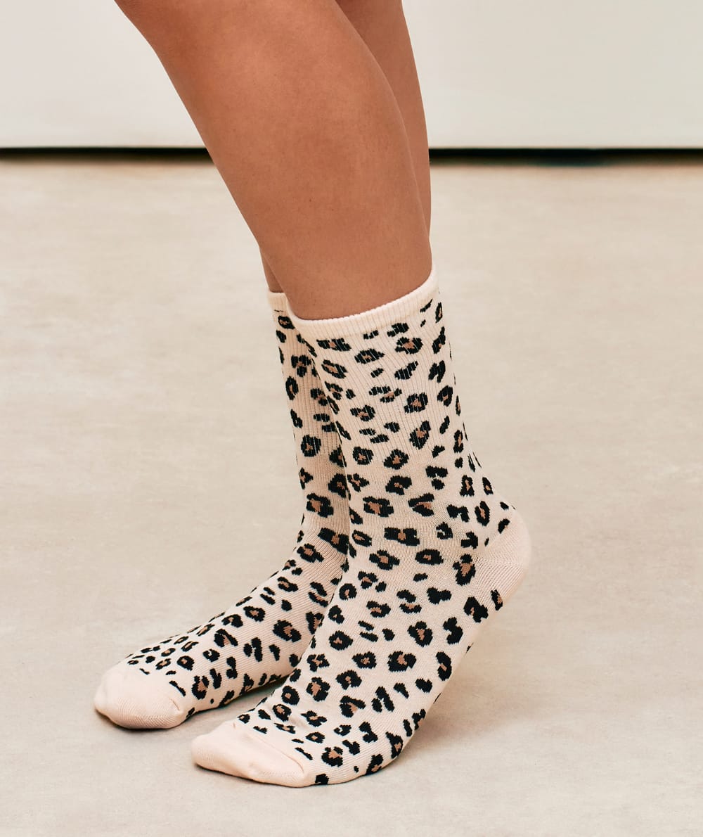 Pack de 3 pares de calcetines de algod&oacute;n con estampados;