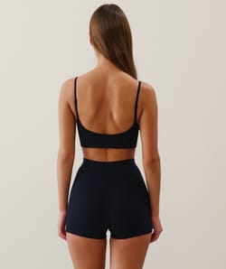 Seamless triangle crop top;