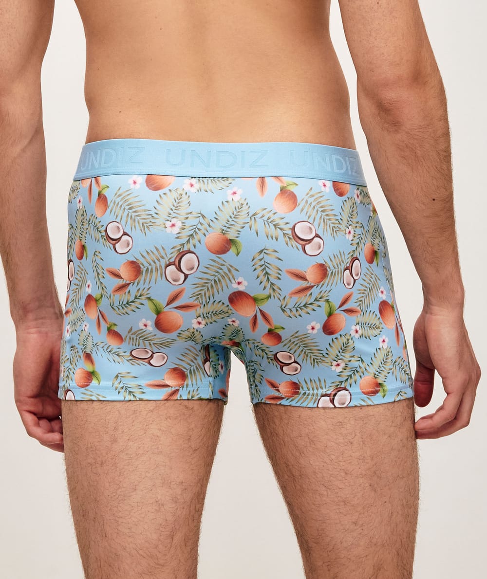 Geprinte tropische microvezel boxer;