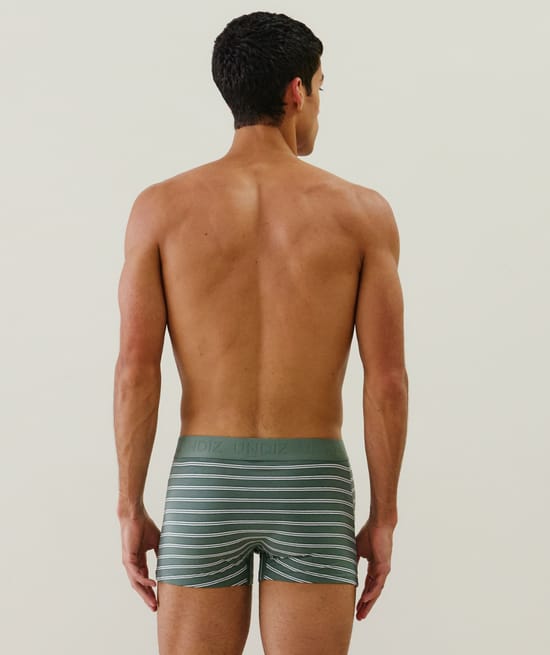 Cotton striped boxer shorts;