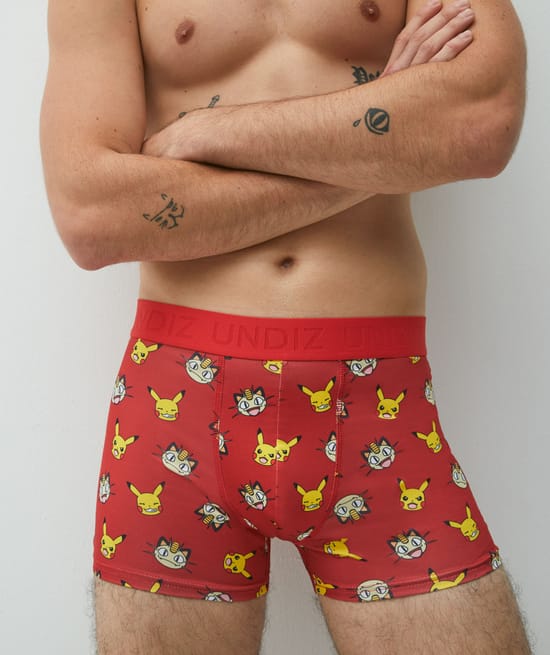 boxer &agrave; motifs pikachu;