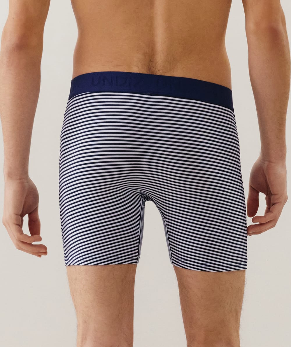 Bóxer largo de algodón;