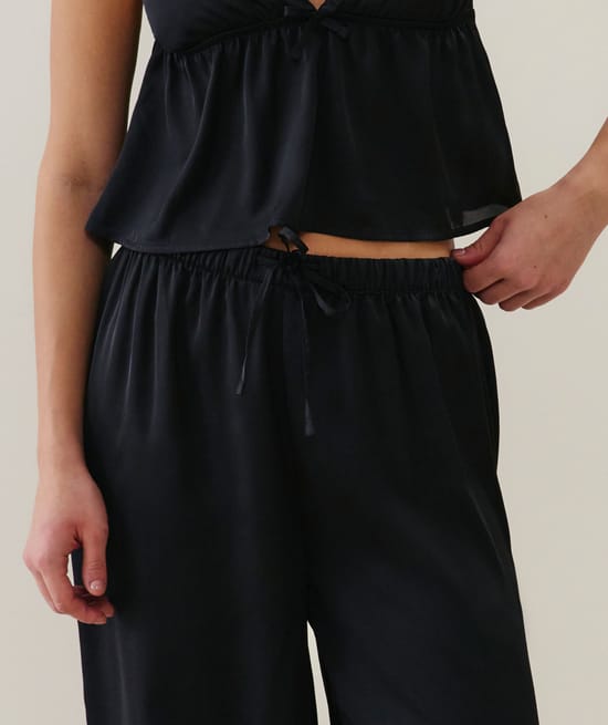 Pantalon en satin;