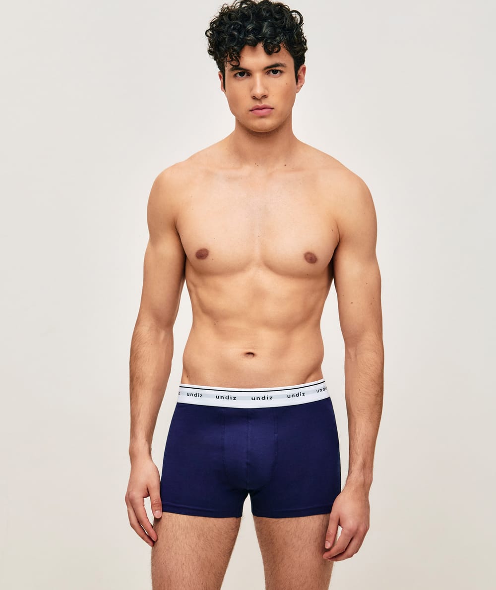 Boxer uni en coton;