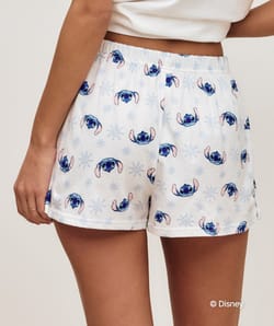 Stitch cotton shorts;