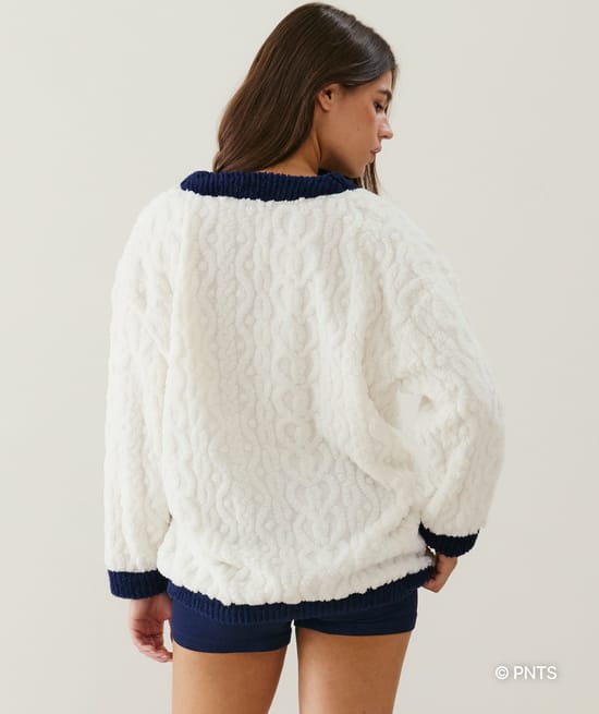 Cárdigan de sherpa Snoopy;