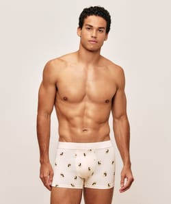 Boxer en coton imprim&eacute; chien;
