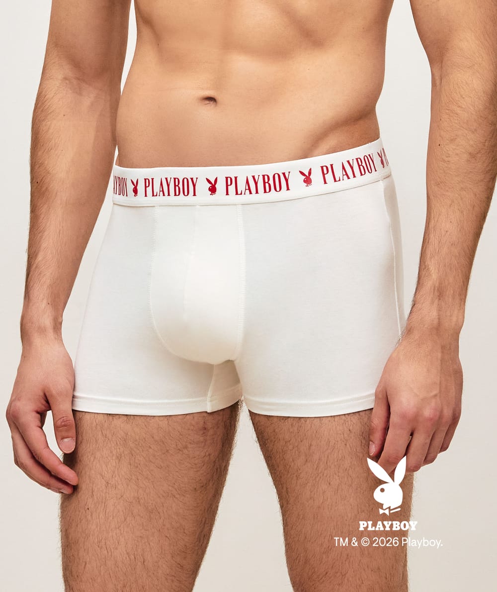 Boxer de algod&oacute;n Playboy;
