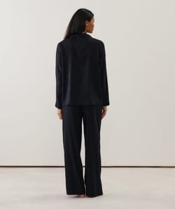Chemise en satin à motifs;