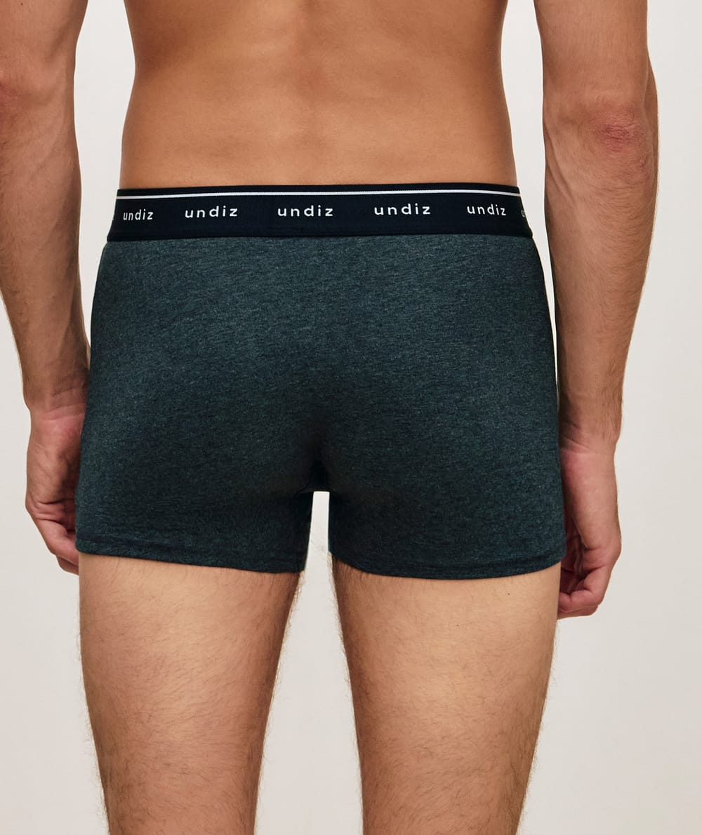 Plain cotton boxer shorts;