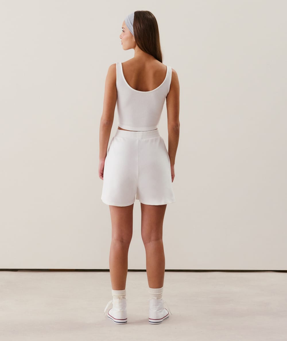 Gebroken witte top;