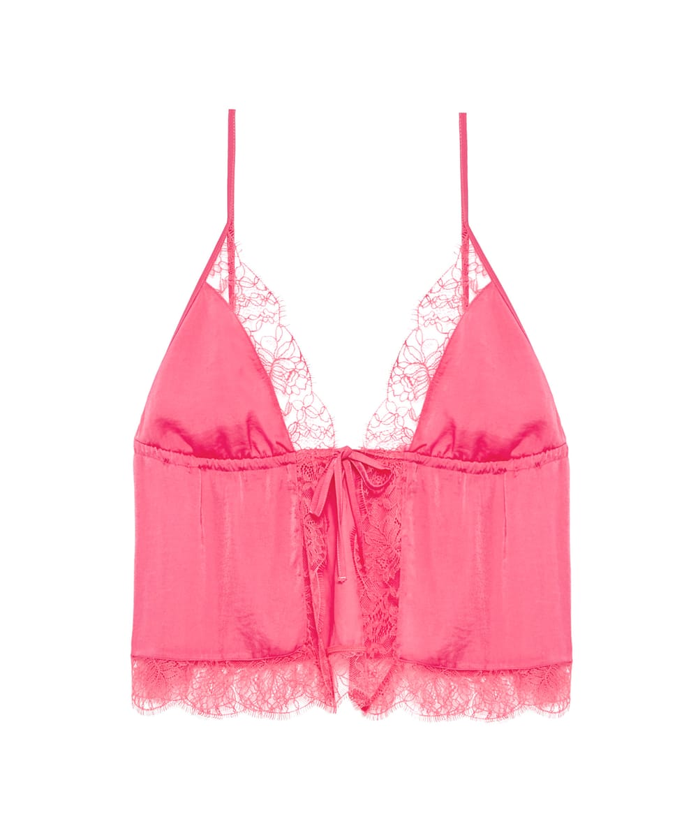 Satijnen en kanten topje;