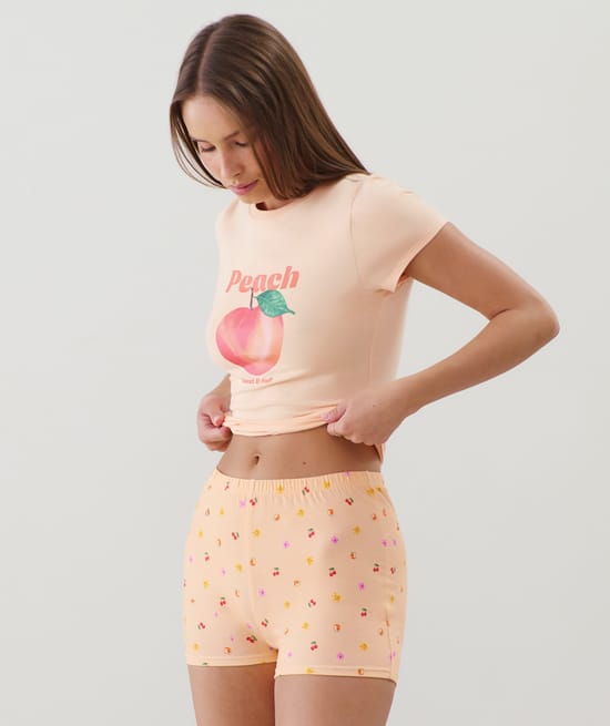 Short en jersey à motifs;