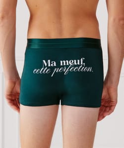 Jersey boxershort met opschrift;