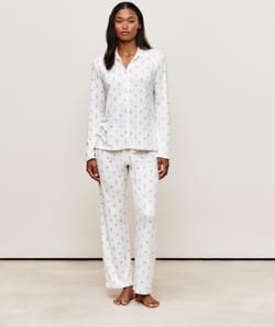 Patterned jersey pyjama set;