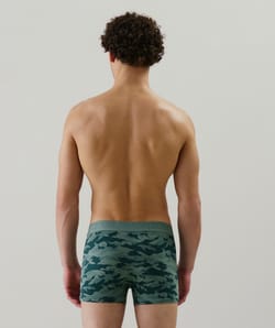 Military print boxer shorts;