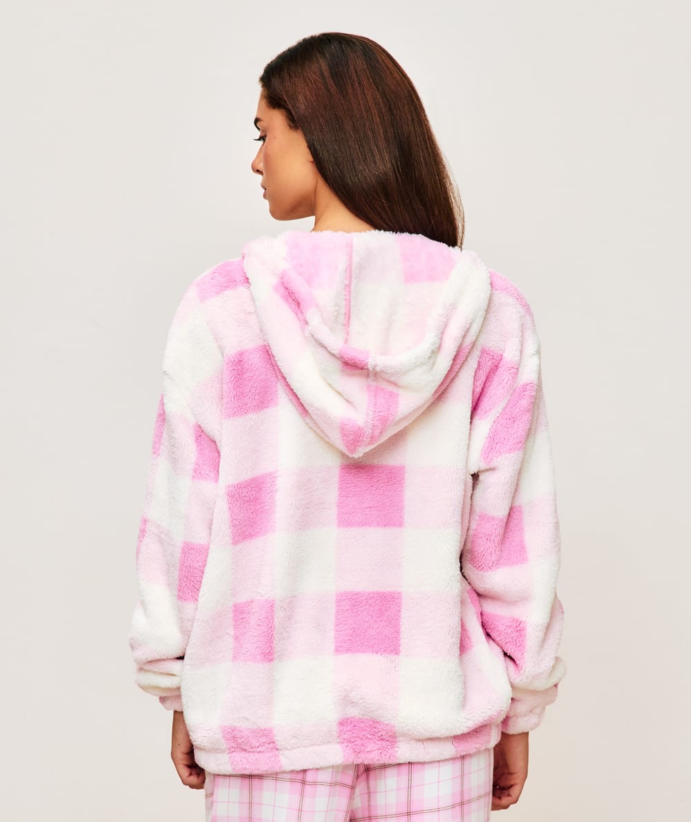 Veste polaire &agrave; capuche;