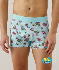 Boxer en microfibre à motifs;