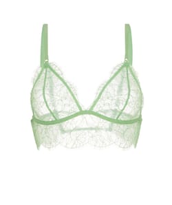 Soutien-gorge triangle en dentelle;