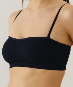 Seamless bandeau bra;