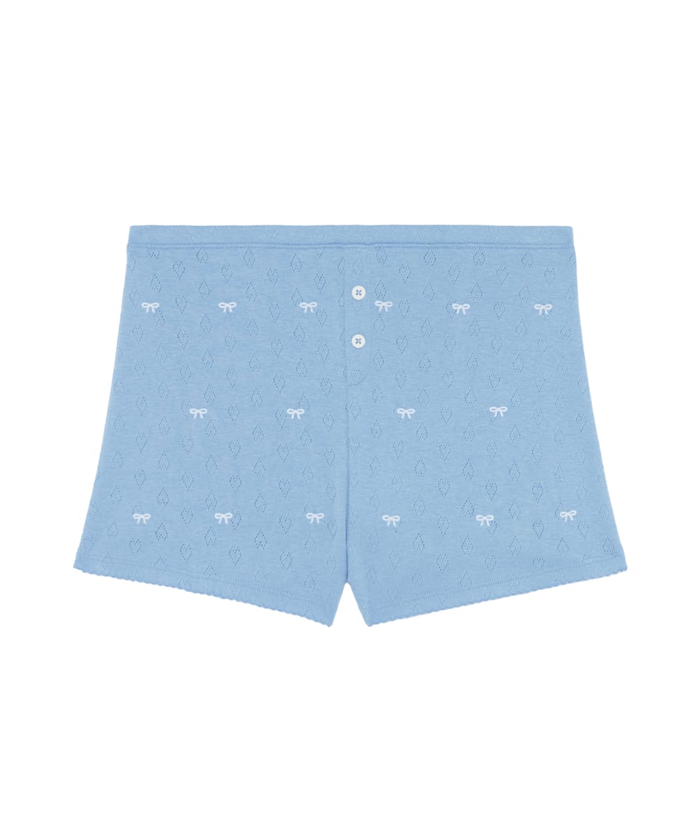 Short en pointelle;