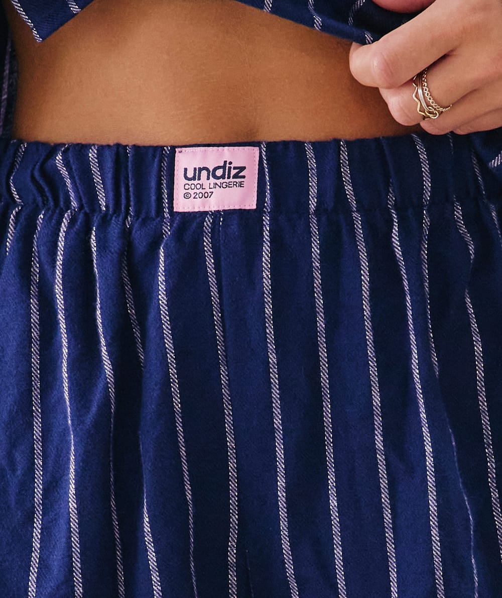 Short en flanelle;