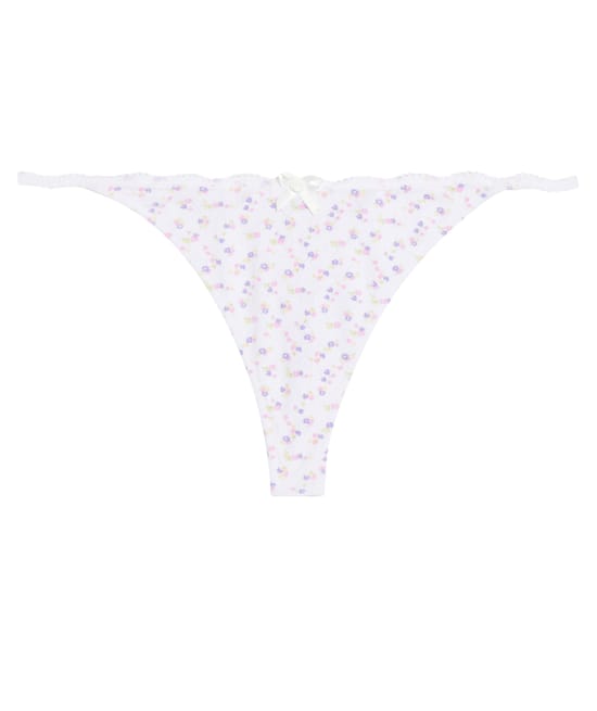 Pointelle thong;