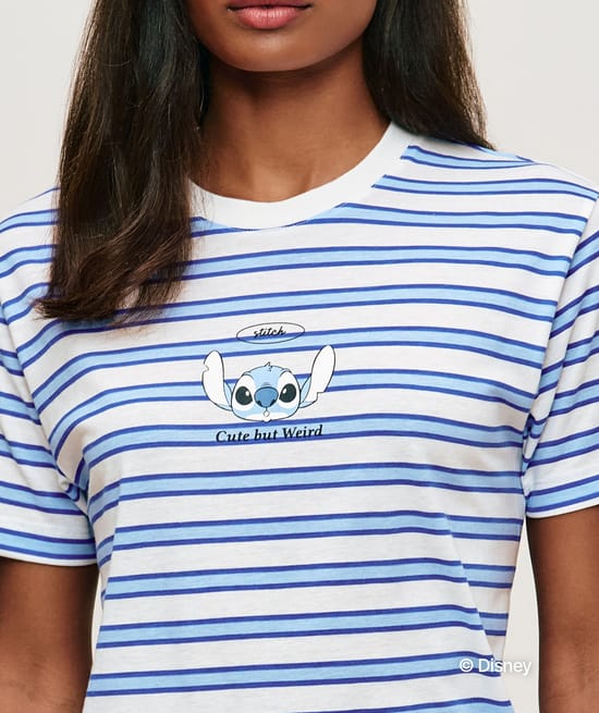 Striped jersey Stitch T-shirt;