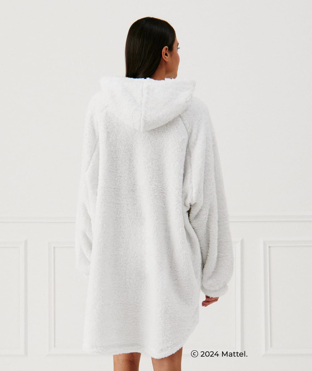 Barbie fleece hoddie blanket;