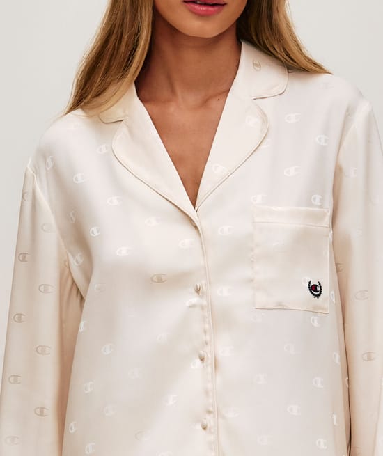 Champion satin shirt;