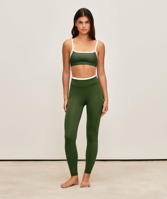 Microfiber leggings;