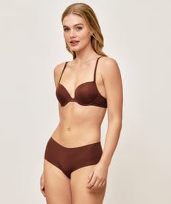 Microfibre push-up bra;