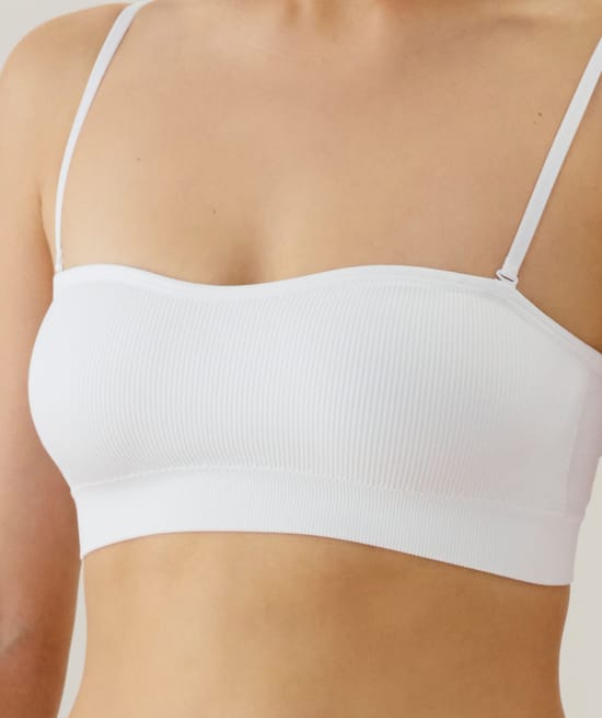 Seamless bandeau bra;