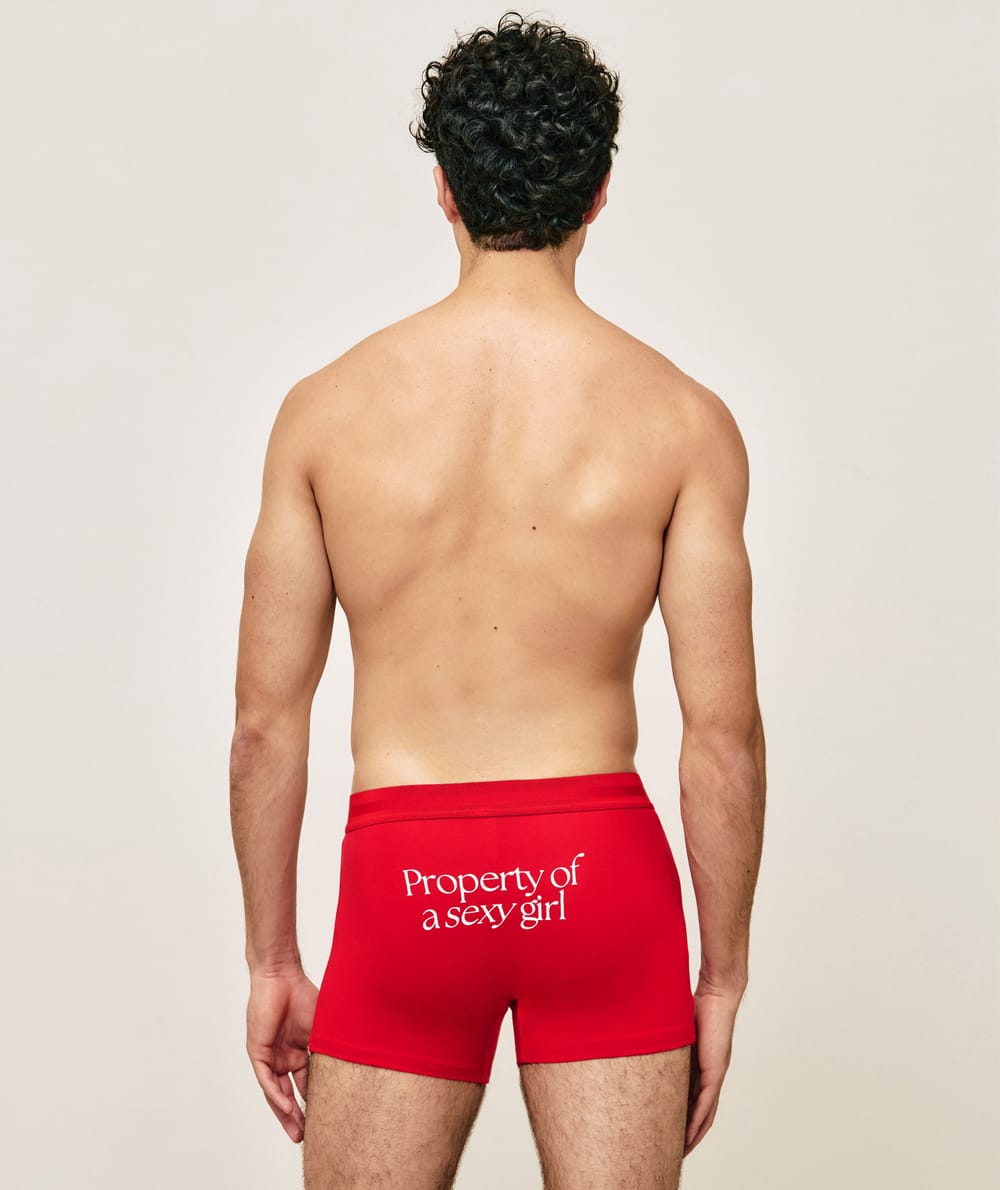Cotton boxer shorts "Property of a sexy girl;