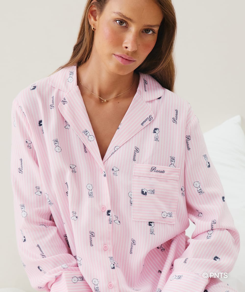 Camisa de franela Snoopy;