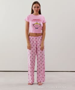 Little Miss Princess jersey crop top - pink;