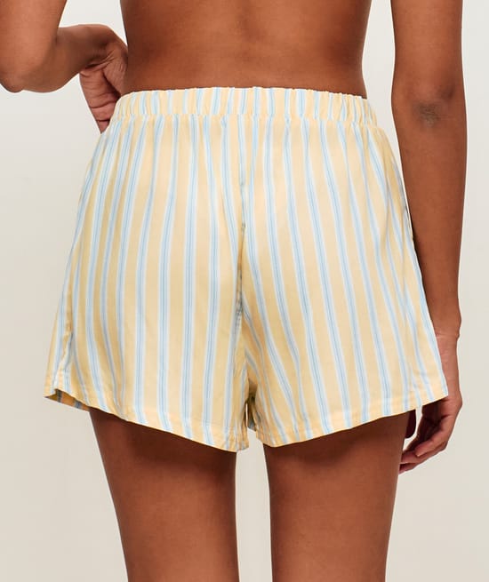 Striped shirt and shorts set;